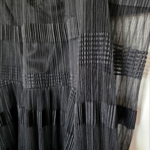 Jewel Badgley Mischka Beatrice Long Sleeve‎ Spliced Midi Dress - Picture 6 of 11